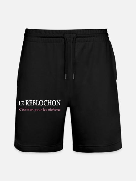 Le reblochon c'est bon - Short de jogging bio TRAINER Stanley/Stella unisexe - noir