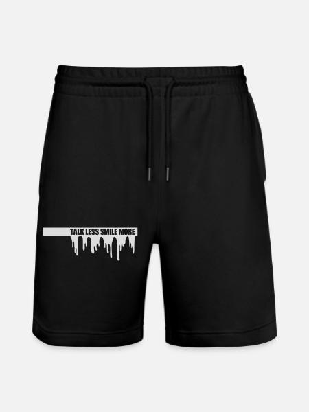 talk less smile more - Stanley/Stella Trainer Unisex Organic Jogging Shorts - black