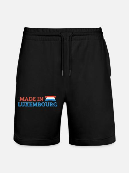 Made in Luxembourg, Luxembourg pride - Stanley/Stella Trainer Unisex Organic Jogging Shorts - black