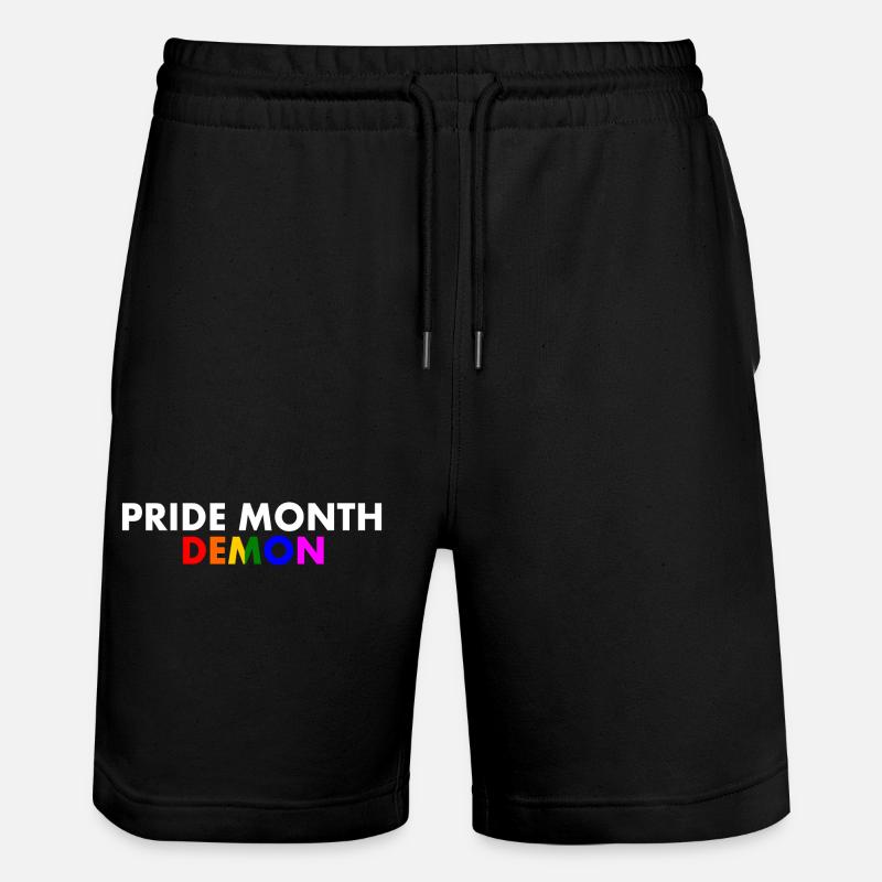 pride month demon - Short de jogging bio TRAINER Stanley/Stella unisexe - noir