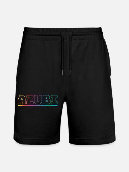 Design Azubi outline bunt - Stanley/Stella Unisex Bio Joggingshorts Trainer - Schwarz