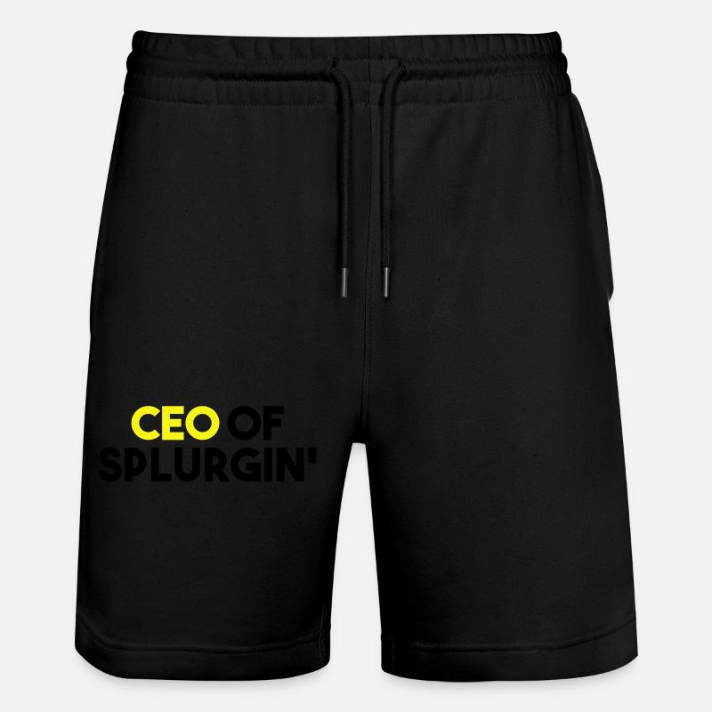 GESCHÄFTSFÜHRER VON SPLURGIN' - Stanley/Stella Unisex Bio Joggingshorts Trainer  - Schwarz