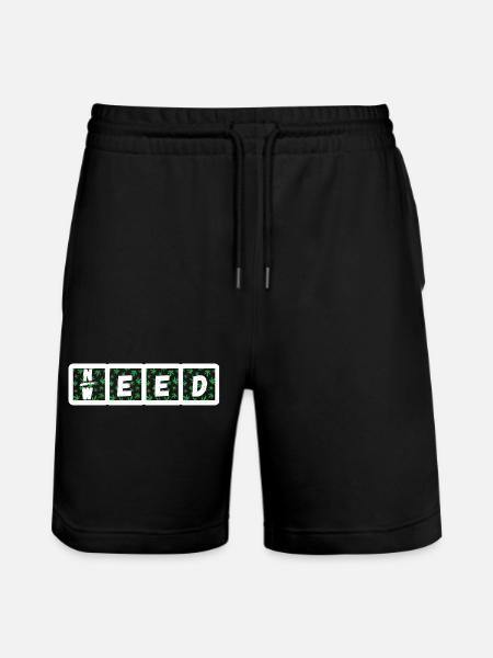 Need Weed - Stanley/Stella Trainer Unisex Organic Jogging Shorts - black