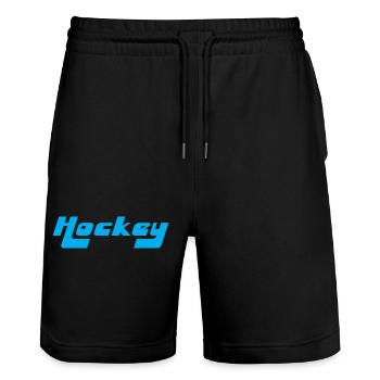 Hockey Hockey sur glace - Short de jogging bio TRAINER Stanley/Stella unisexe - noir - Devant - Nik (191cm) & Marisol (170cm)