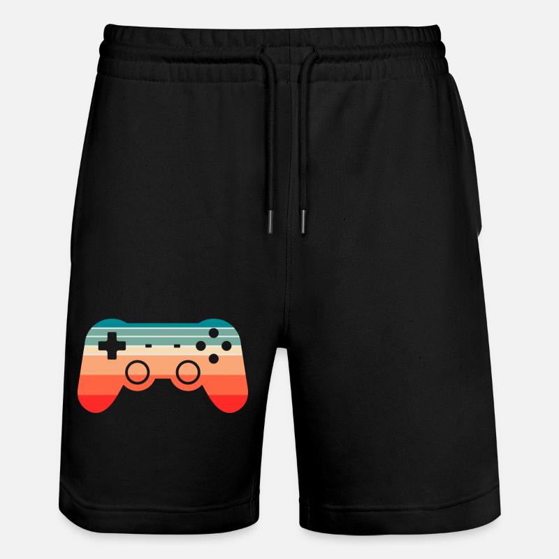Manette de jeu Gamer Gaming - Short de jogging bio TRAINER Stanley/Stella unisexe - noir