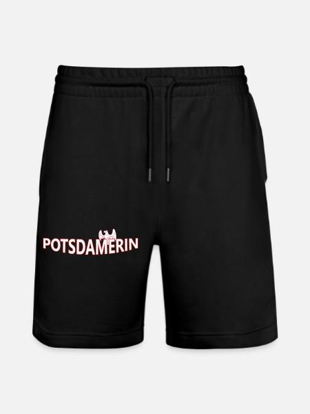 POTSDAMERIN - Stanley/Stella Unisex Bio Joggingshorts Trainer - Schwarz