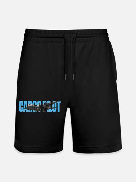 Cargo pilot C-130 - Stanley/Stella Trainer Unisex Organic Jogging Shorts - black