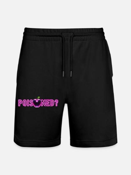 Neon-Apple mit Glitzer-Effekt  - Stanley/Stella Unisex Bio Joggingshorts Trainer  - Schwarz