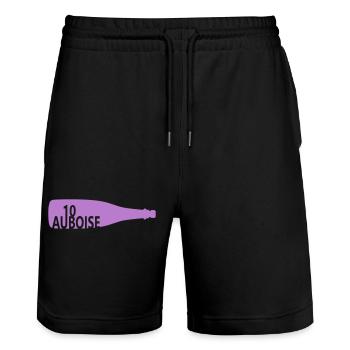 Bottle of sparkling wine dawn - Stanley/Stella Trainer Unisex Organic Jogging Shorts - black - Front - Nik (191cm) & Marisol (170cm)