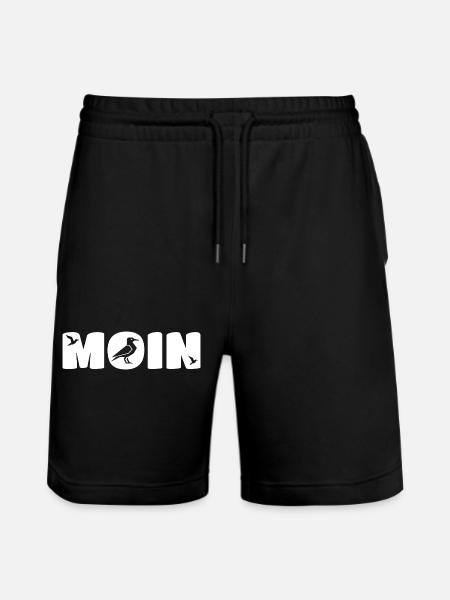 Moin Seagull Coastal Greeting - Maritime - Short de jogging bio TRAINER Stanley/Stella unisexe - noir