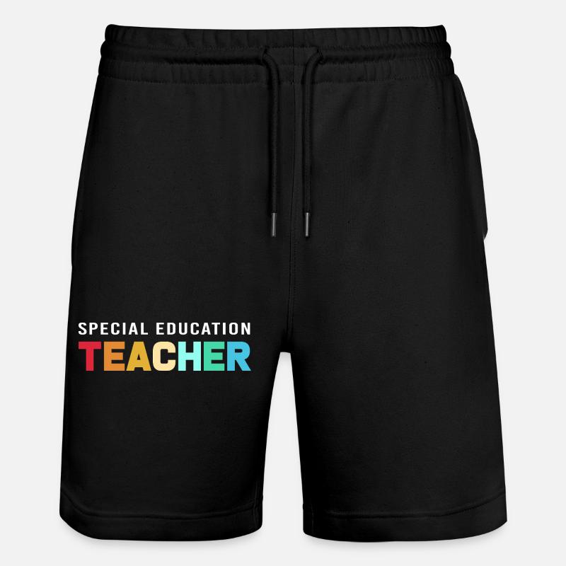 Sonderschule Lehrer Förderschule Pädagoge - Stanley/Stella Unisex Bio Joggingshorts Trainer  - Schwarz
