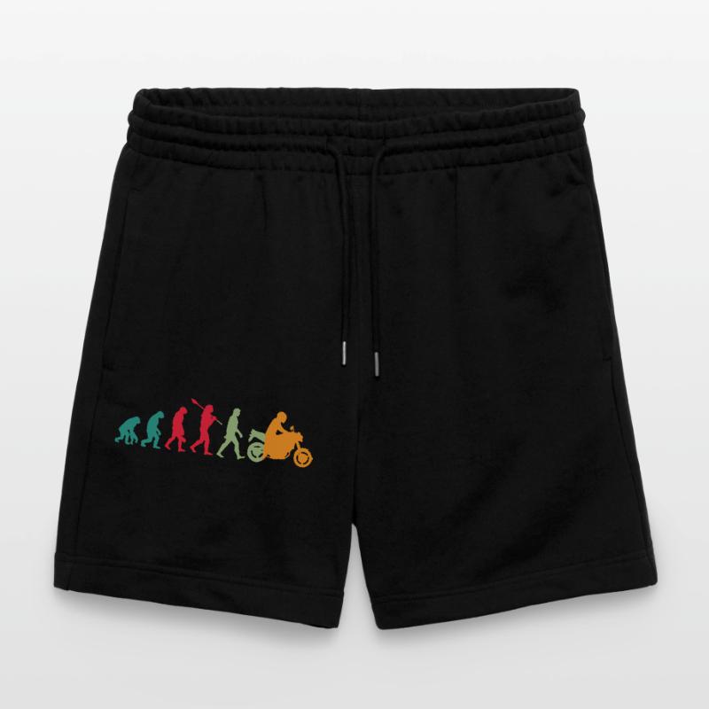 Evolution! Motorcycle Gift Idea Bikes Stanley/Stella Trainer Unisex Organic Jogging Shorts