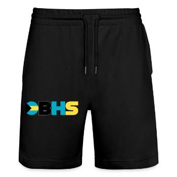 Bahamas - Short de jogging bio TRAINER Stanley/Stella unisexe - noir - Devant - Nik (191cm) & Marisol (170cm)