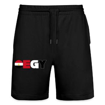 Égypte - Short de jogging bio TRAINER Stanley/Stella unisexe - noir - Devant - Nik (191cm) & Marisol (170cm)