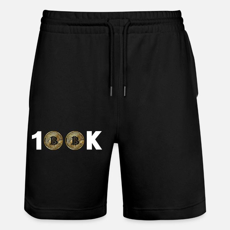 Bitcoin Bitcoin BTC 100k Cryptomonnaie - Short de jogging bio TRAINER Stanley/Stella unisexe - noir