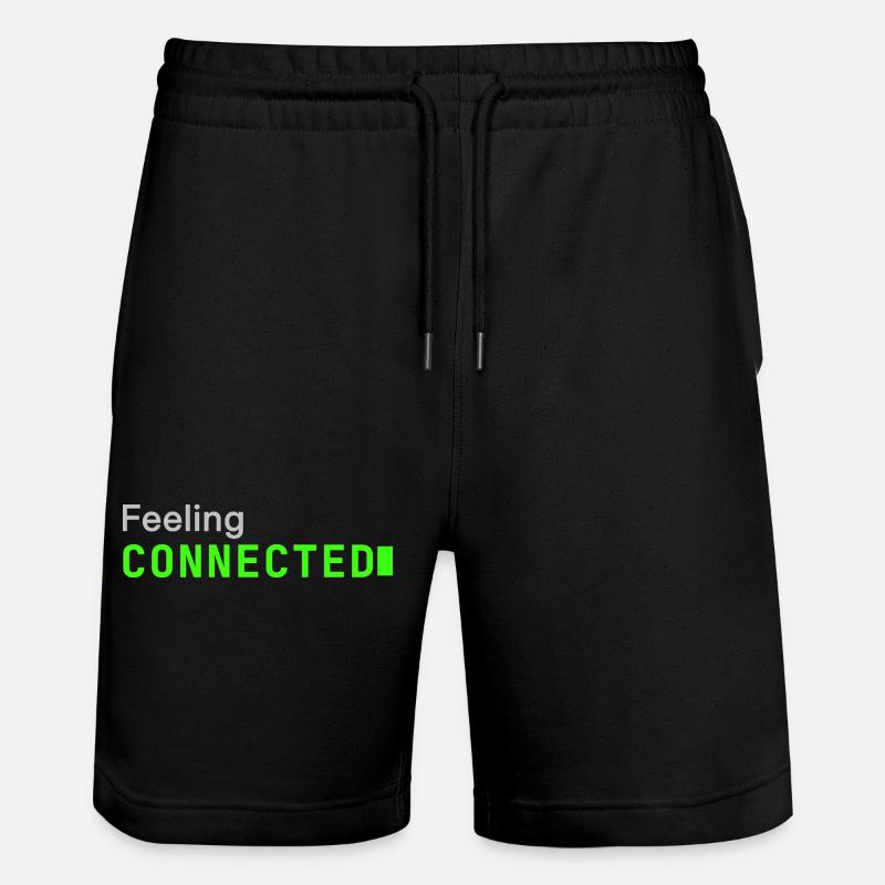 Feeling connected | Developer mood - Stanley/Stella Trainer Unisex Organic Jogging Shorts - black