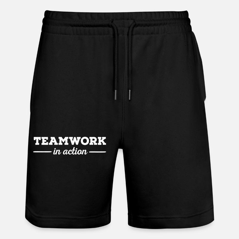 Travail d'équipe - Short de jogging bio TRAINER Stanley/Stella unisexe - noir