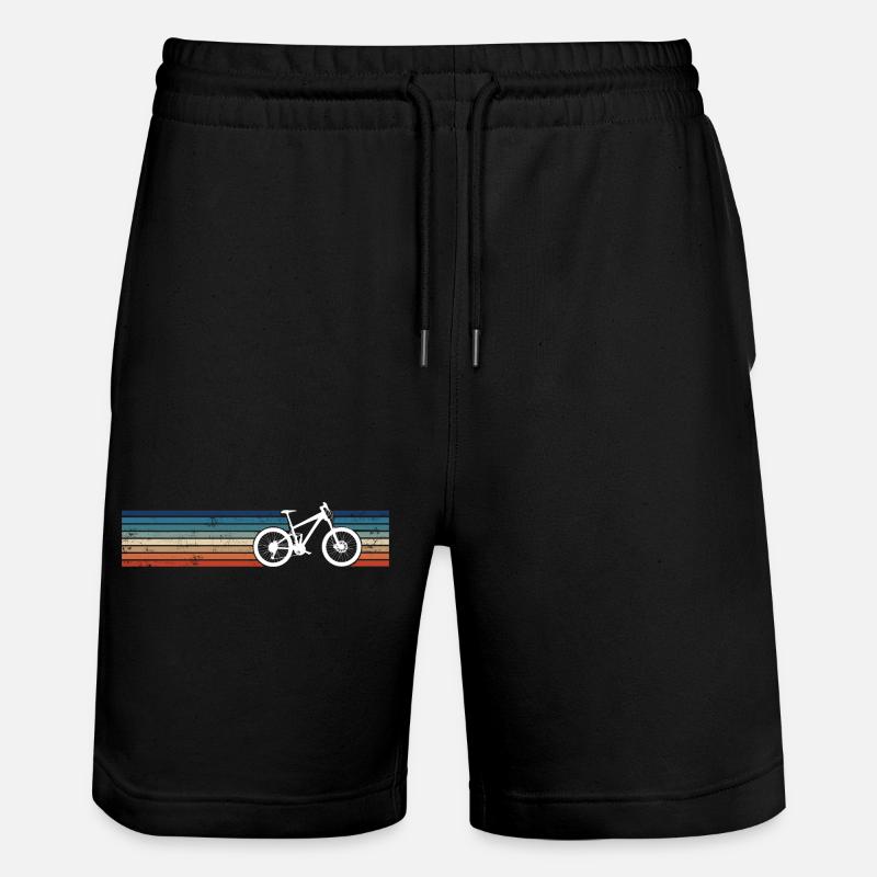 VTT Retro Stripes VTT - Short de jogging bio TRAINER Stanley/Stella unisexe - noir