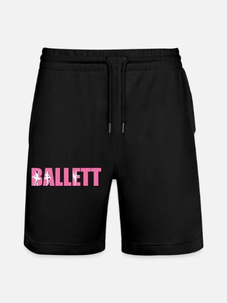 Ballet Dance Ballet Dancer Ballerina Gift - Stanley/Stella Trainer Unisex Organic Jogging Shorts - black
