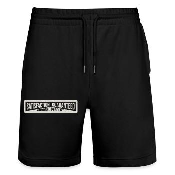 satisfaction - Stanley/Stella Unisex Bio Joggingshorts Trainer  - Schwarz - Vorne - Nik (191cm) & Marisol (170cm)