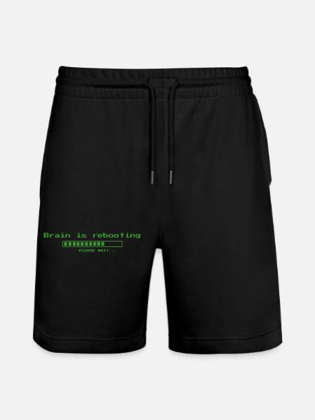 Hjernen genstarter, vent venligst ... - Stanley/Stella Trainer økologiske unisex joggingshorts - sort