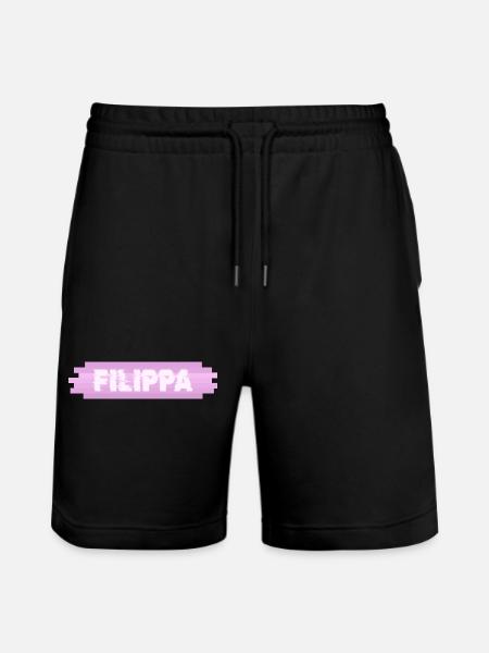 Woman's name Filippa - Stanley/Stella Trainer Unisex Organic Jogging Shorts - black