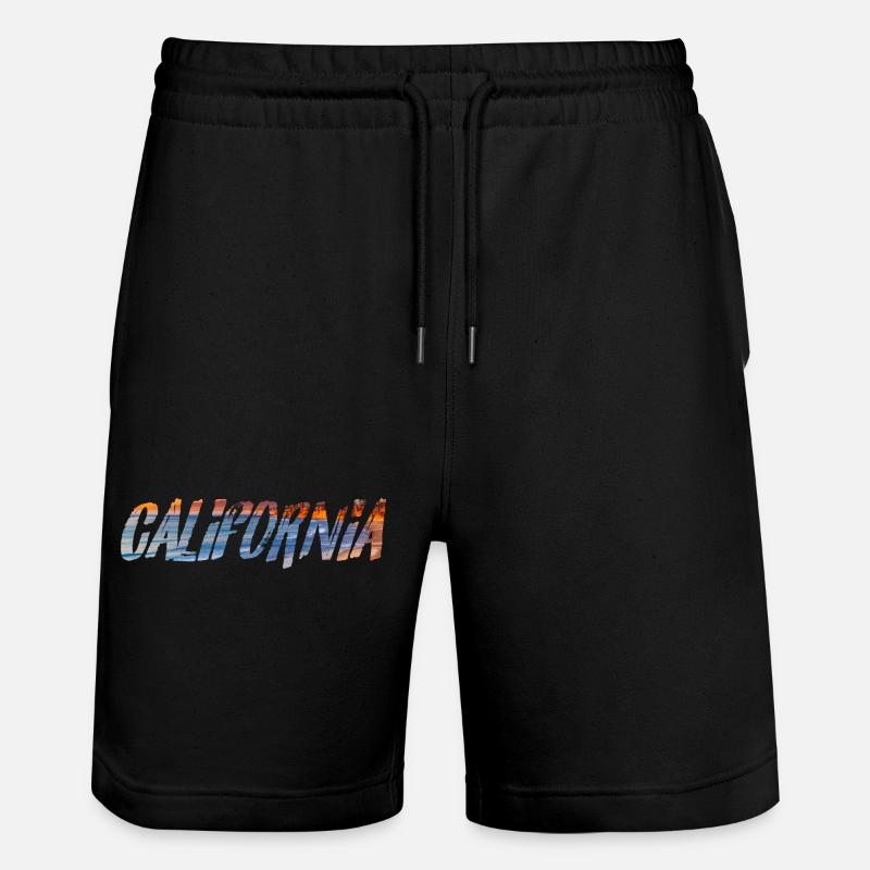 California Crépuscule Côte Ouest  - Short de jogging bio TRAINER Stanley/Stella unisexe - noir