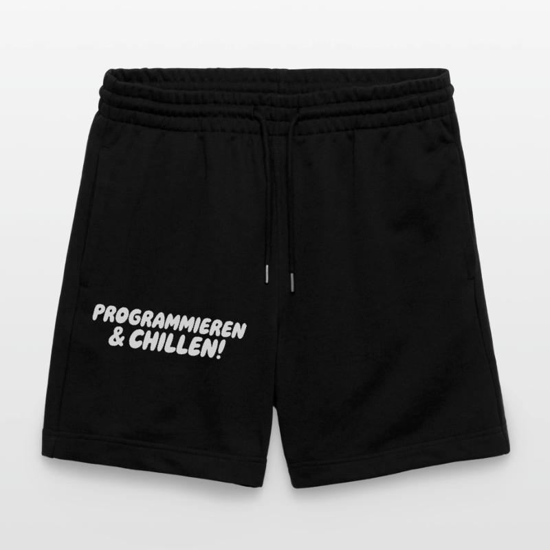 Programmieren & Chill – Große Blockschrift Stanley/Stella Unisex Bio Joggingshorts Trainer 