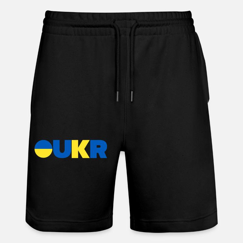 Ukraine - Short de jogging bio TRAINER Stanley/Stella unisexe - noir