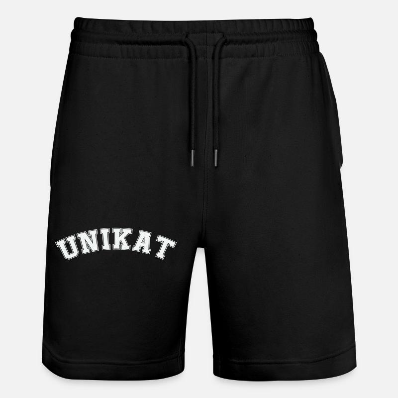 unikat - Stanley/Stella Unisex Bio Joggingshorts Trainer  - Schwarz