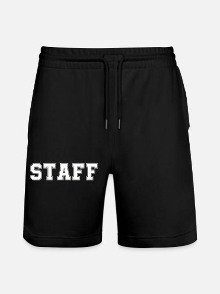 staff - Stanley/Stella Unisex Bio Joggingshorts Trainer - Schwarz