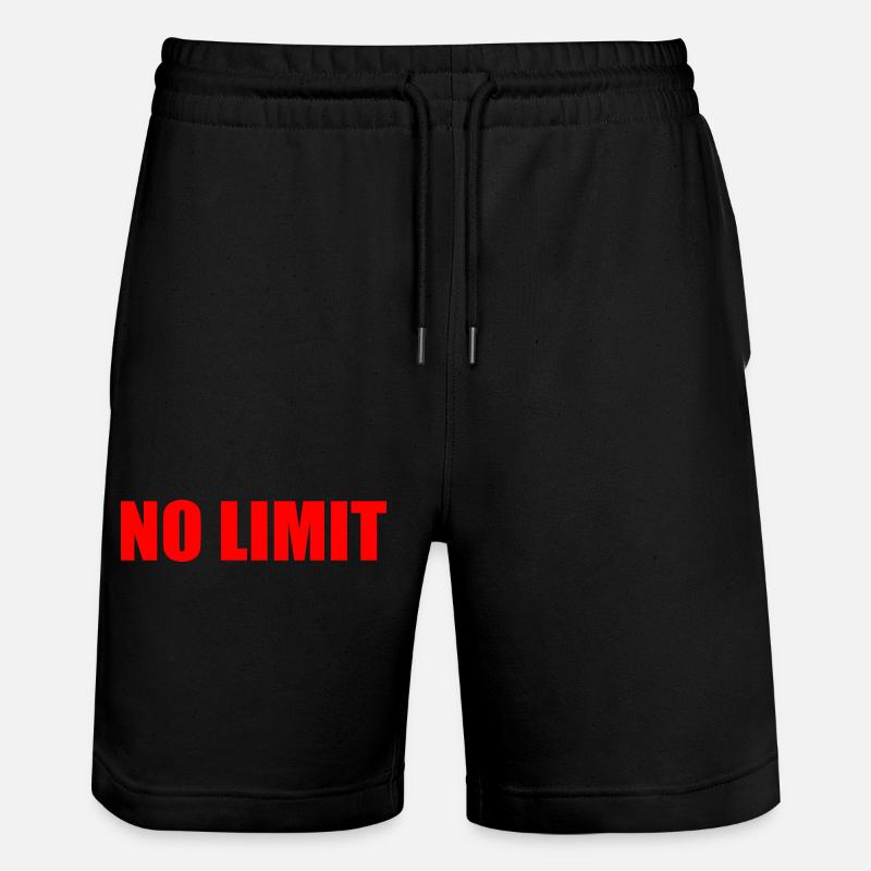 No limit - Short de jogging bio TRAINER Stanley/Stella unisexe - noir