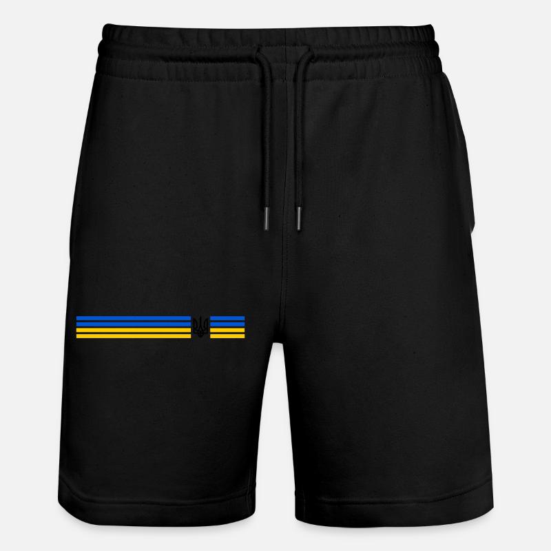 UKRAINE Sportive - Short de jogging bio TRAINER Stanley/Stella unisexe - noir
