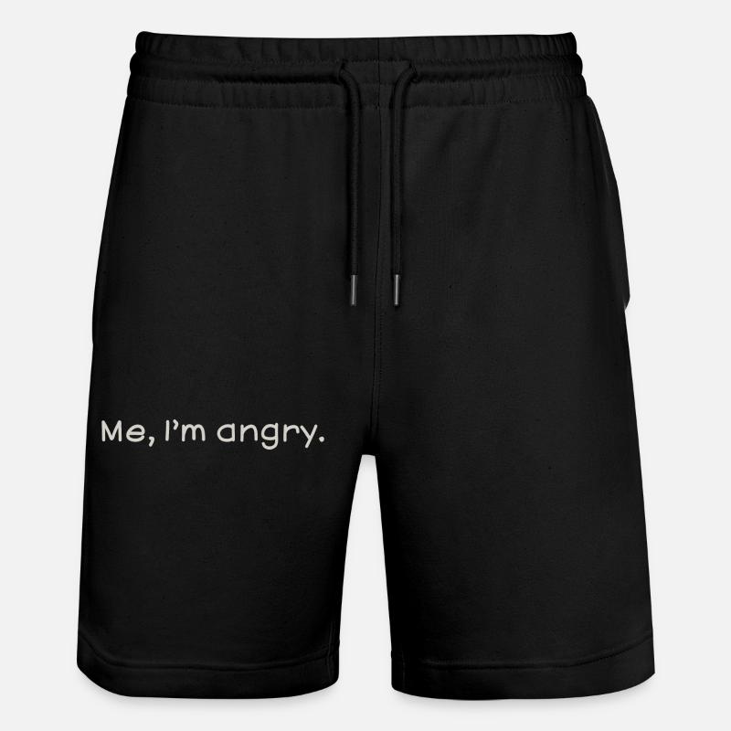 Angry - Stanley/Stella Unisex Bio Joggingshorts Trainer  - Schwarz