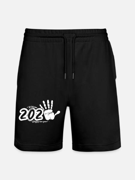 Welcome 2025 - Stanley/Stella Trainer Unisex Organic Jogging Shorts - black