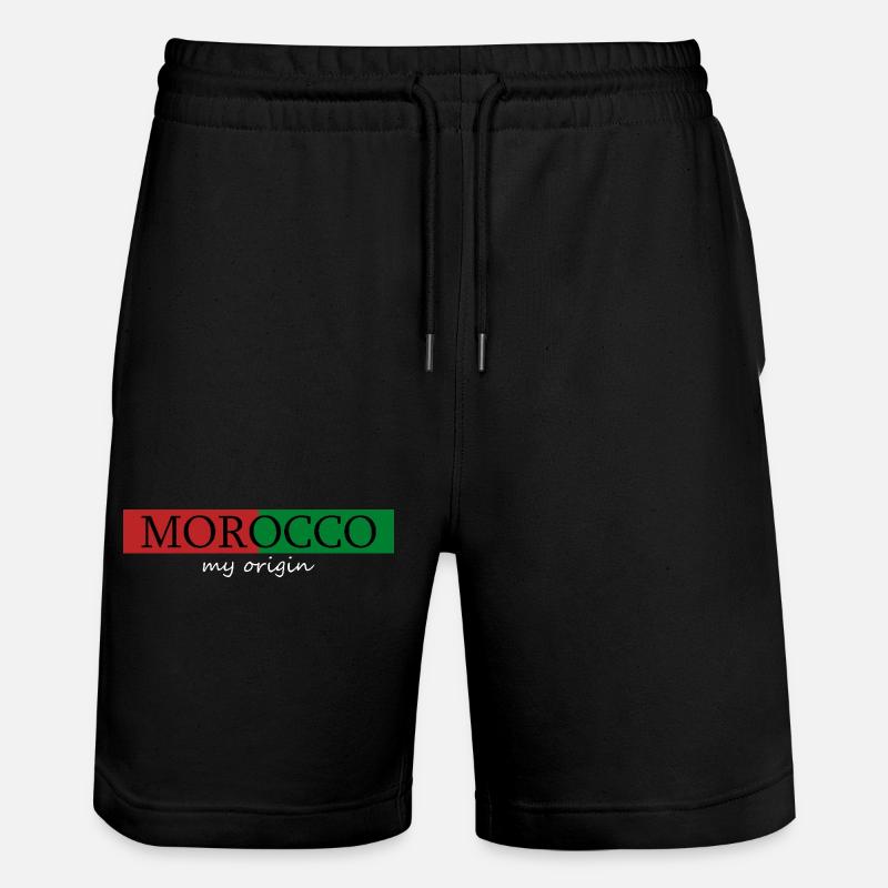 Maroc Mon Origine - Short de jogging bio TRAINER Stanley/Stella unisexe - noir