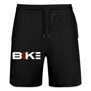 Vélo - Short de jogging bio TRAINER Stanley/Stella unisexe - noir - Devant - Nik (191cm) & Marisol (170cm)