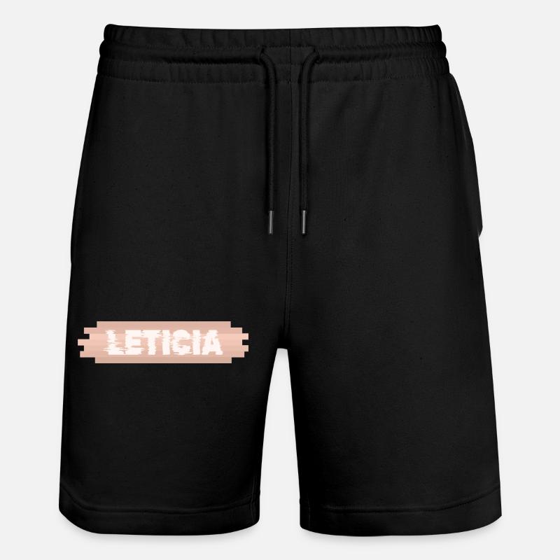 Gift for Leticia - Stanley/Stella Trainer Unisex Organic Jogging Shorts - black