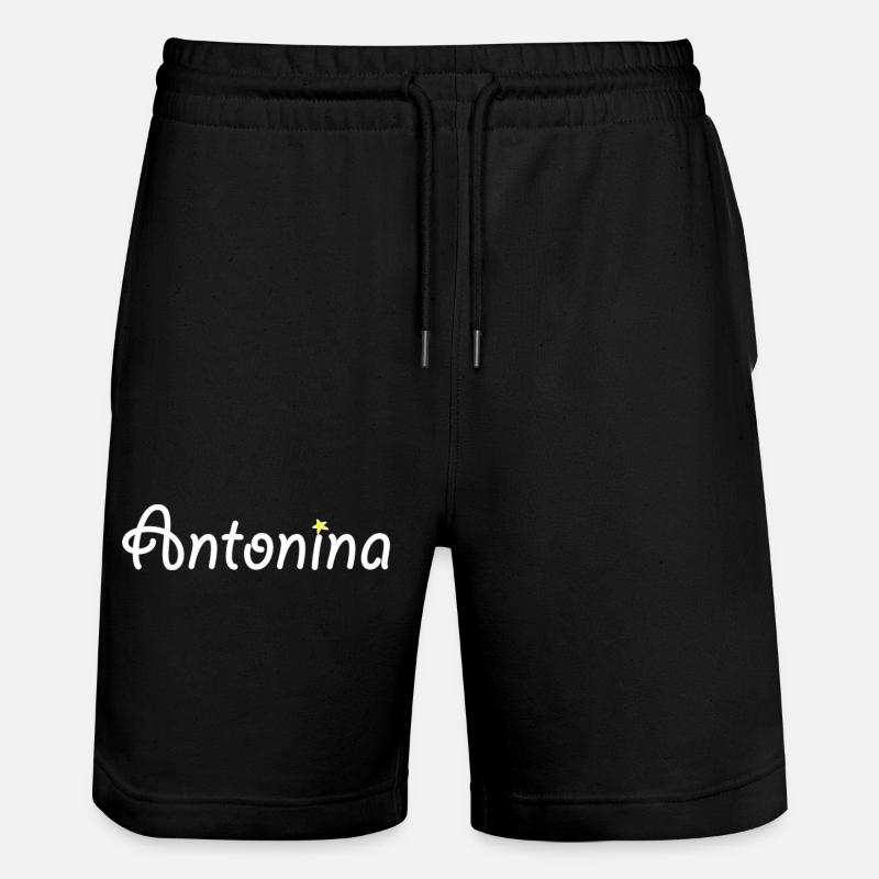 Antonina - Stanley/Stella Unisex Bio Joggingshorts Trainer  - Schwarz
