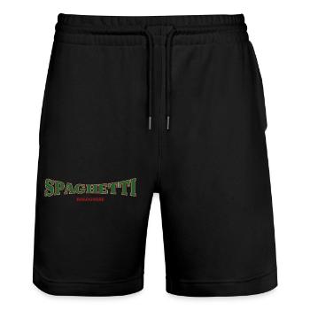 Spaghetti Bolognese - Stanley/Stella Unisex Bio Joggingshorts Trainer  - Schwarz - Vorne - Nik (191cm) & Marisol (170cm)