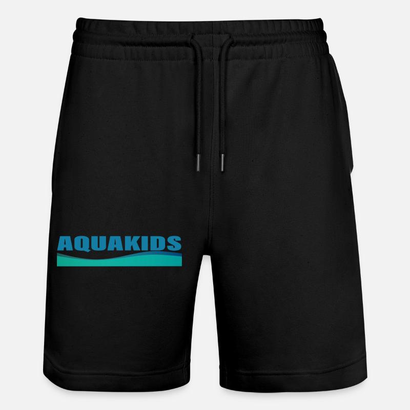AQUAKIDS - Short de jogging bio TRAINER Stanley/Stella unisexe - noir