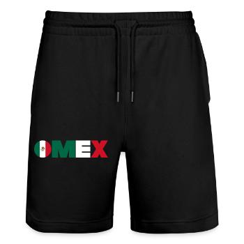 MÉXIQUE - Short de jogging bio TRAINER Stanley/Stella unisexe - noir - Devant - Nik (191cm) & Marisol (170cm)