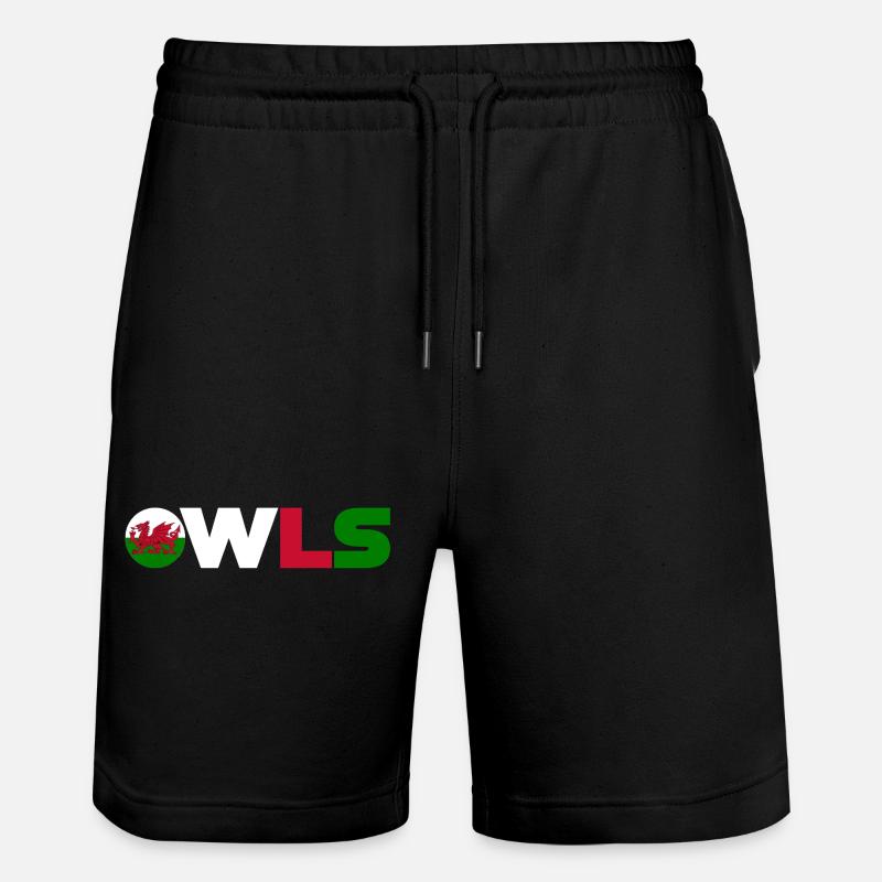 Pays de Galles - Short de jogging bio TRAINER Stanley/Stella unisexe - noir