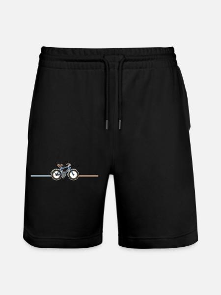 Retro Bike - Stanley/Stella Trainer Unisex Organic Jogging Shorts - black