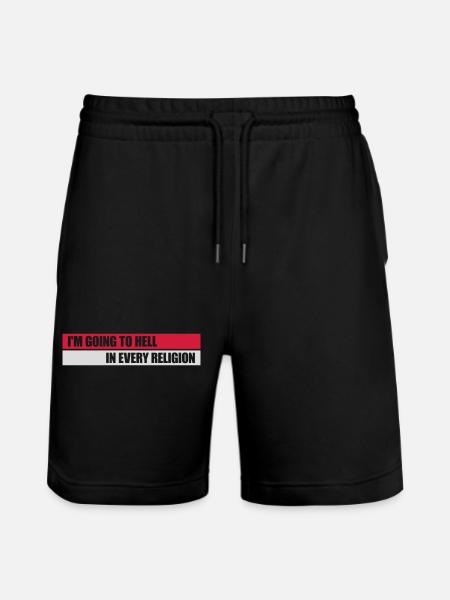 Going to Hell - Stanley/Stella Trainer Unisex Organic Jogging Shorts - black