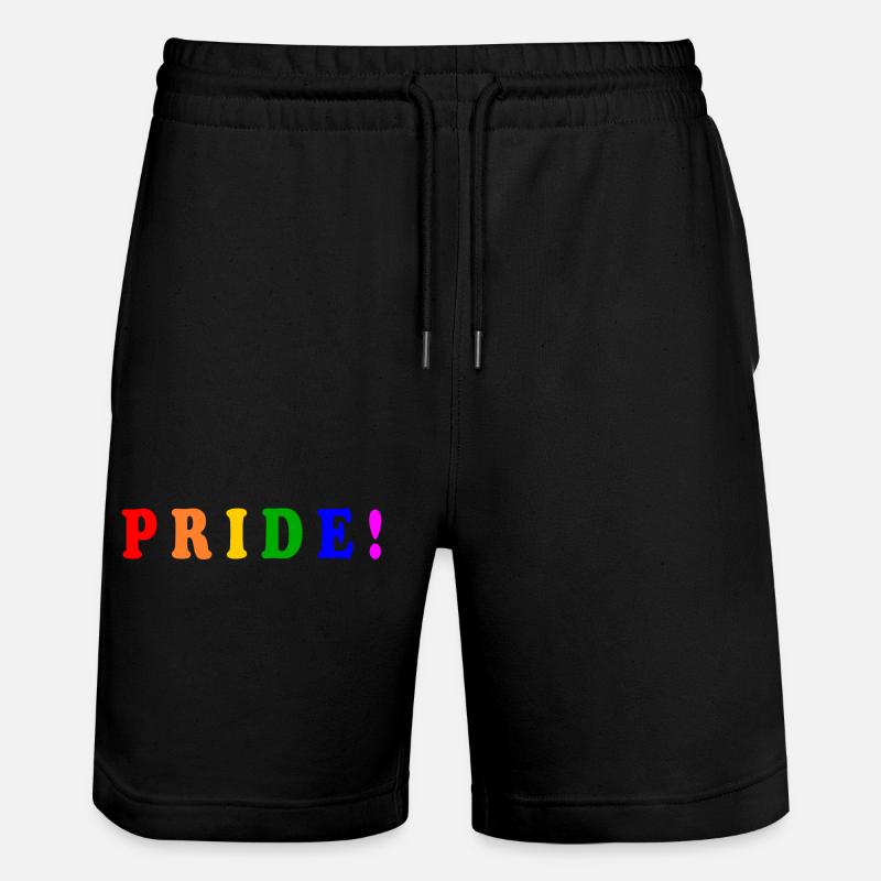 Pride - Stanley/Stella Trainer Unisex Organic Jogging Shorts - black