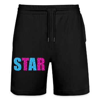 Star Stars | Couleurs changeantes - Short de jogging bio TRAINER Stanley/Stella unisexe - noir - Devant - Nik (191cm) & Marisol (170cm)