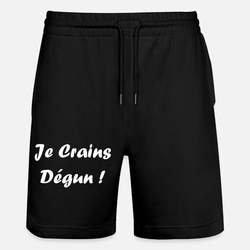 Je crains dégun - Short de jogging bio TRAINER Stanley/Stella unisexe - noir