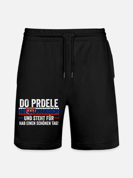 Slowaken Slowakei - Stanley/Stella Unisex Bio Joggingshorts Trainer - Schwarz