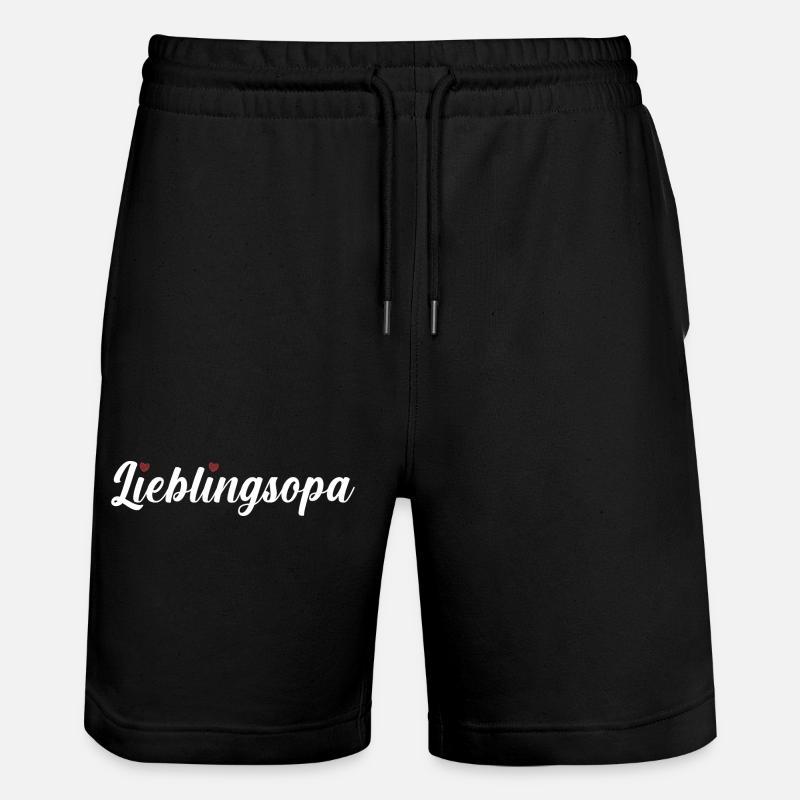 Papy Papy - Short de jogging bio TRAINER Stanley/Stella unisexe - noir